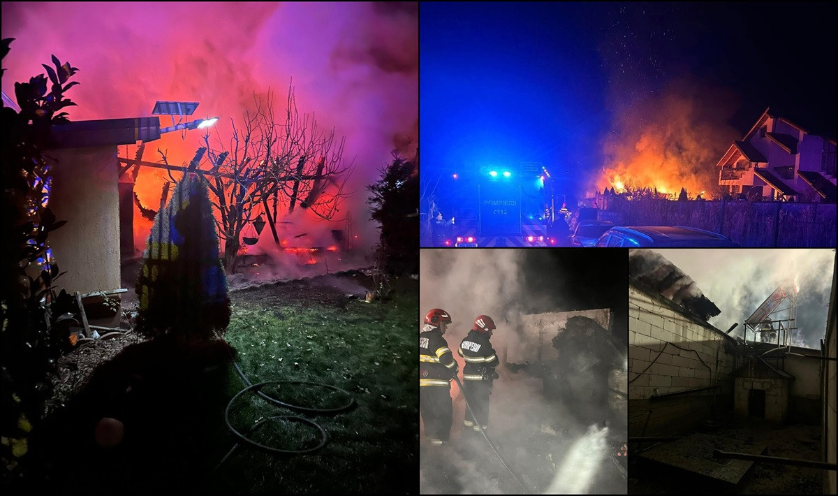 Photo for the article Incendiu violent în Tulcea. Flăcările ar fi izbucnit din cauza unui scurtcircuit electric