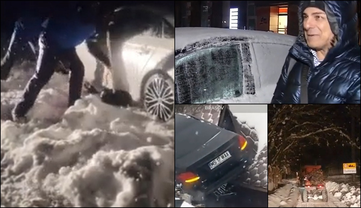 Jumătate de ţară, sub nămeţi. Zeci de localități izolate, școli închise și oameni blocaţi cu maşina în nămeți