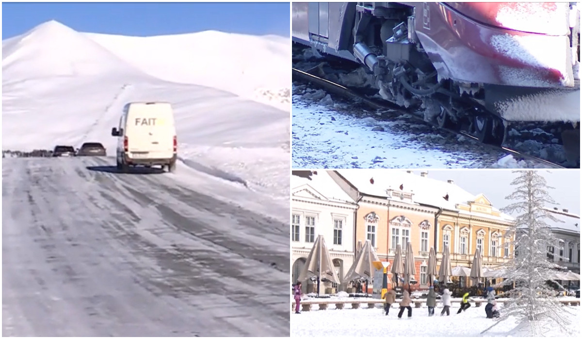 Ger extrem în România: -19 grade la Banloc