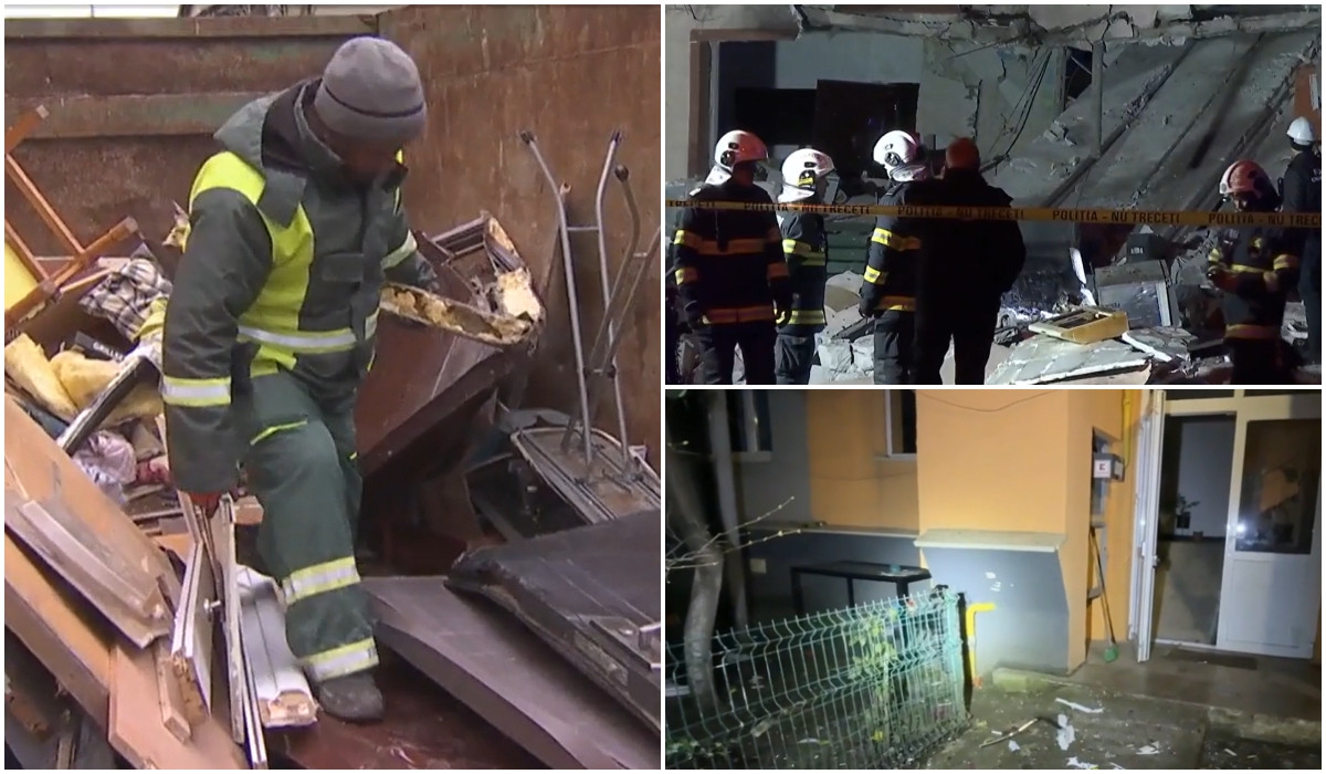 Explozie în Chitila: Garsoniera distrusă de o butelie