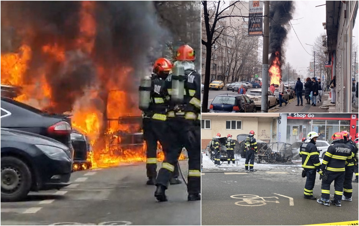 Doi soți, prinsi într-un vehicul electric în flăcări; soția a murit carbonizată.