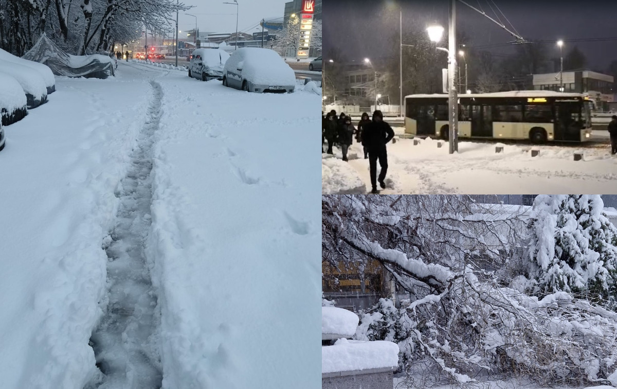 Ninsori record în Capitală: de ce a venit târziu mesajul Ro-Alert? Viscolul se mută în sud-estul țării