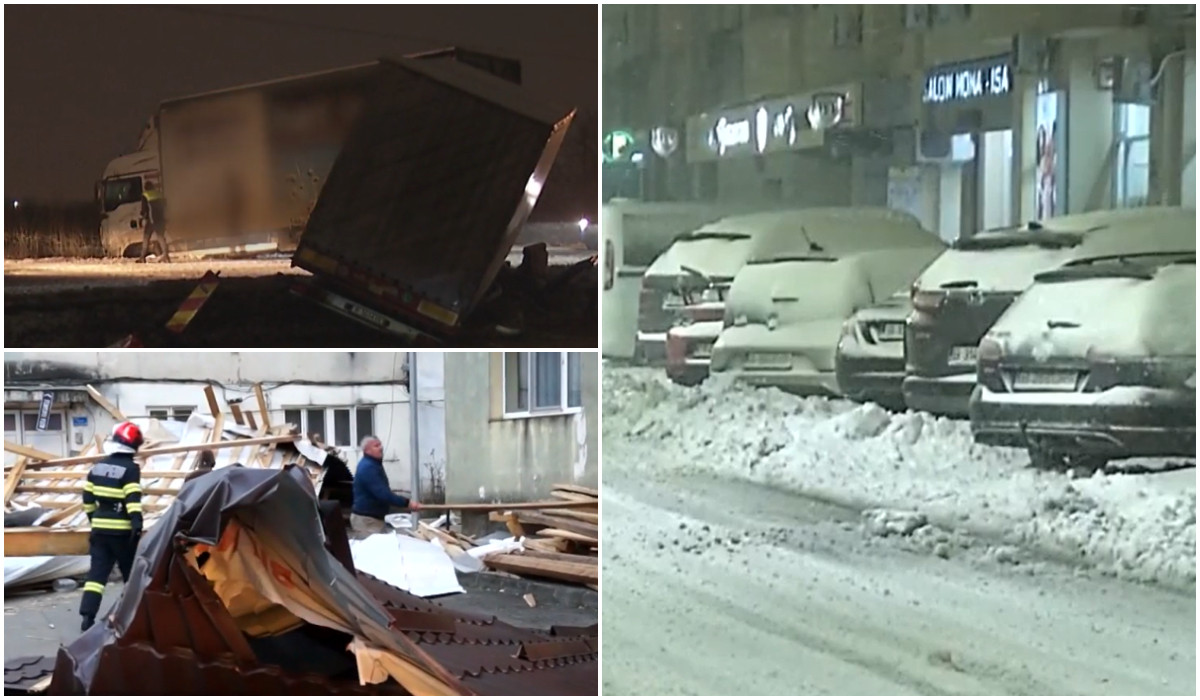 Iarna care refuză să plece: ninsoare, viscol şi pagube în mai multe zone din ţară. Când scăpăm de frig