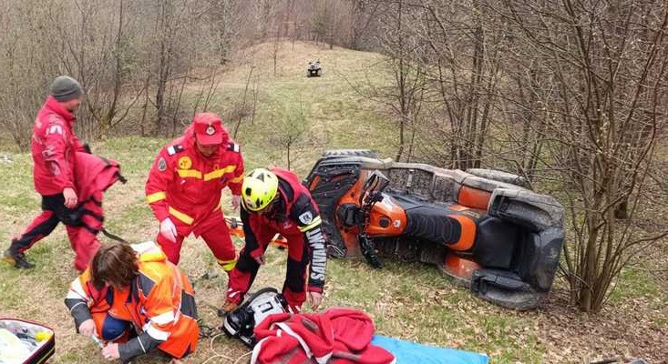 Accident grav cu ATV la Petrila, în zona Dealul Crucii