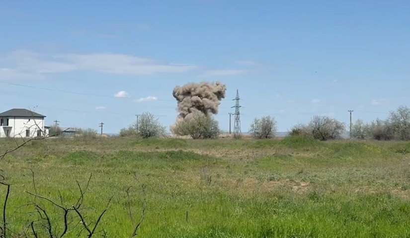 Drona prăbușită din Galați detonată în siguranță