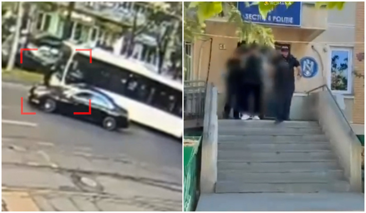 Poza pentru articolul Momentul în care un tânăr ameninţă cu pistolul şoferul STB, după o şicanare în trafic