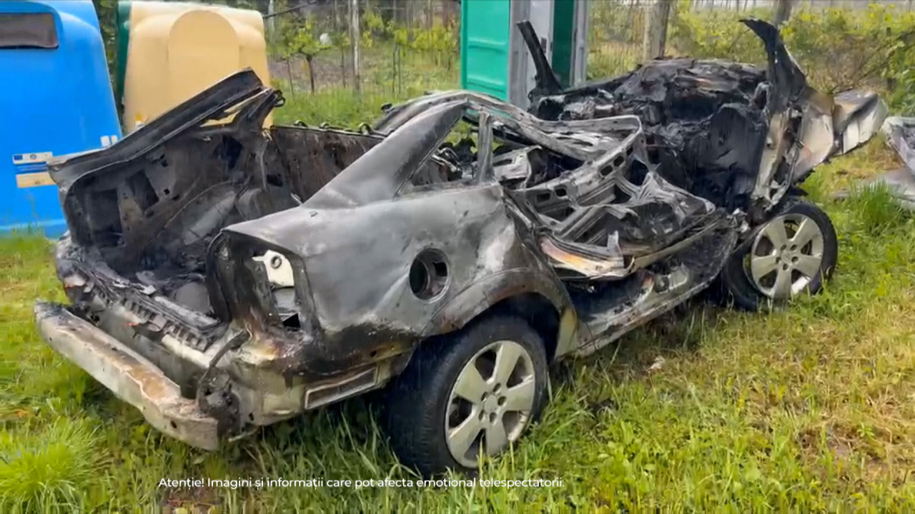 Accident mortal în Vrancea: doi tineri au murit arși