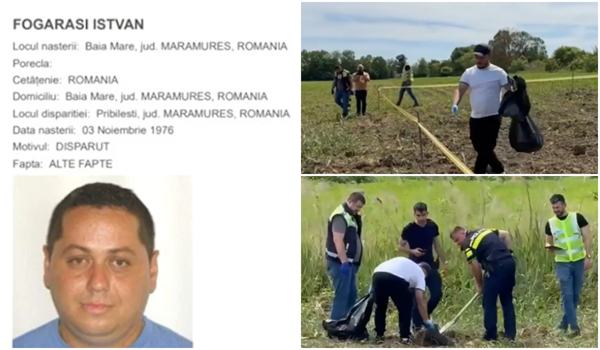 Poza pentru articolul Resturi umane și două telefoane găsite îngropate pe un câmp din Maramureș. Cui ar putea aparține