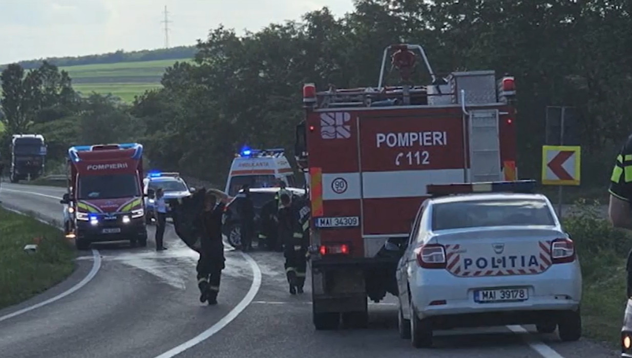 Accident mortal pe DE 581, Vaslui: Un mort și un rănit