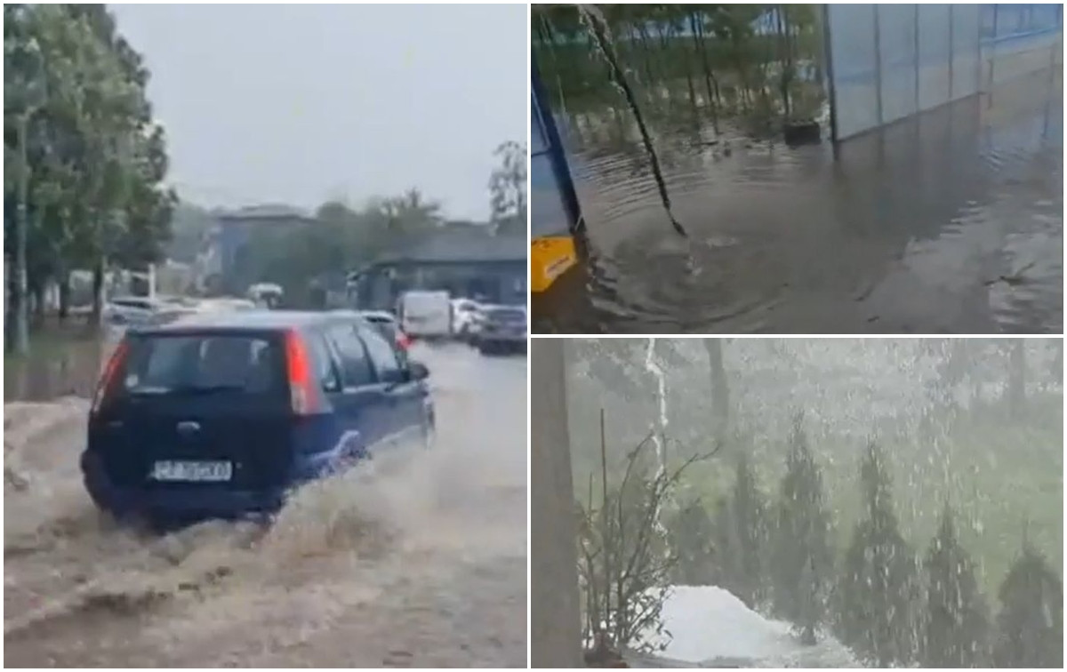 Vremea se schimbă radical în unele zone din ţară. Temperaturi cu 10 grade mai mici şi ploi torenţiale