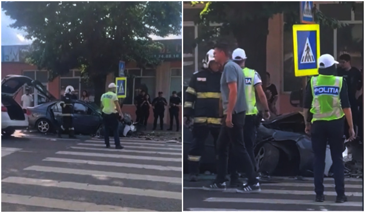Accident cu 5 mașini în Eforie Sud. O fetiță de 6 ani, printre cele 4 victime care au ajuns la spital