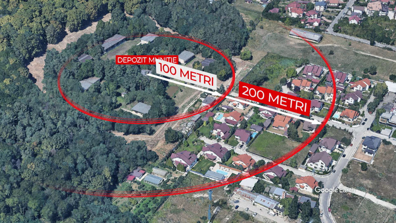 Două blocuri cu 128 de apartamente, gard în gard cu depozit de muniții. 18 militari și un general, la DNA
