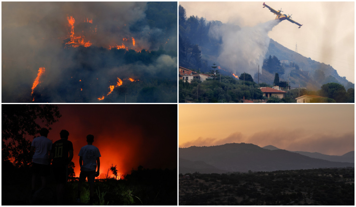 Imagini apocaliptice în Europa. Oamenii sunt scoși din case înainte ca tornadele de foc să ajungă la porți