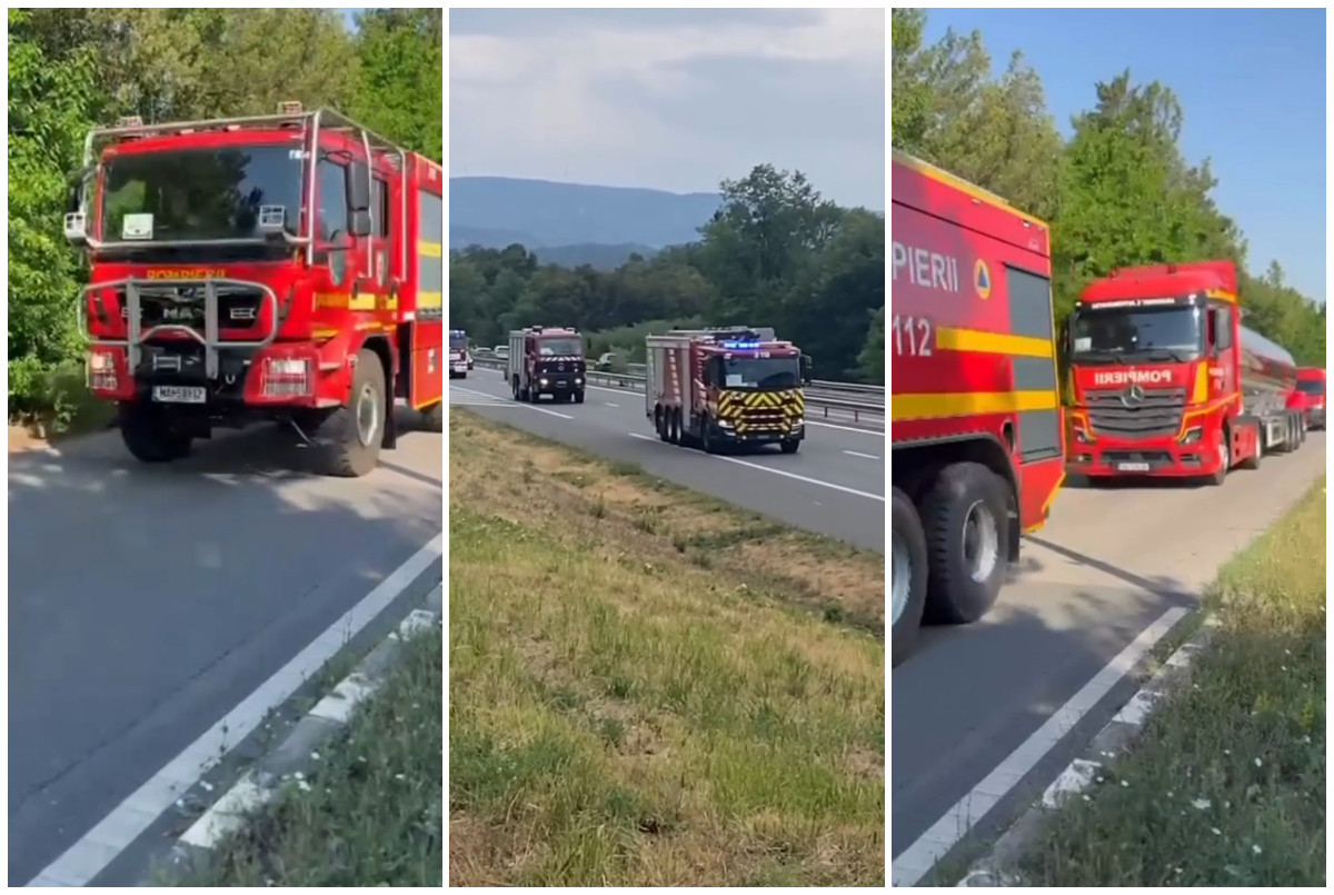 Momentul în care pompierii români ajung în Franța, chemați să lupte cu focul devastator. Mesajul lui Macron