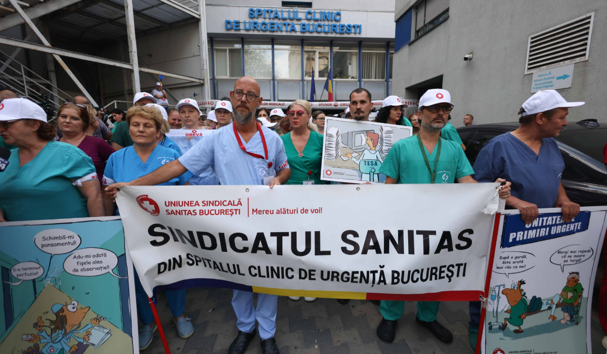 "Negocieri nu au fost niciodată". Ce spune liderul sindicatului SANITAS București despre legea salarizării