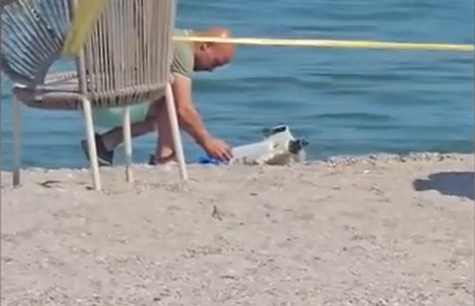 Resturi de dronă, găsite în apa mării la Mamaia. Mărturiile turiştilor de pe plajă