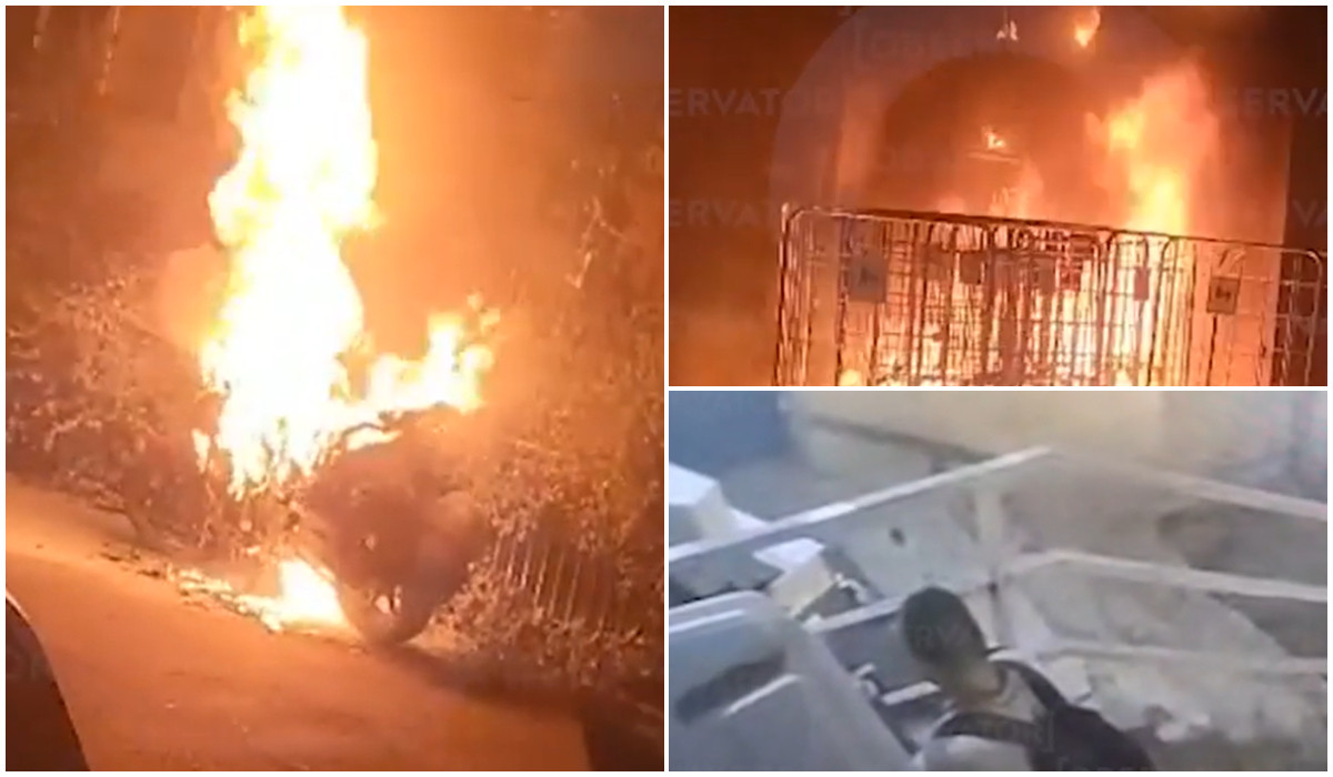 Piroman periculos, căutat de polițiști în Capitală. Abia eliberat, ar fi provocat trei incendii într-o noapte