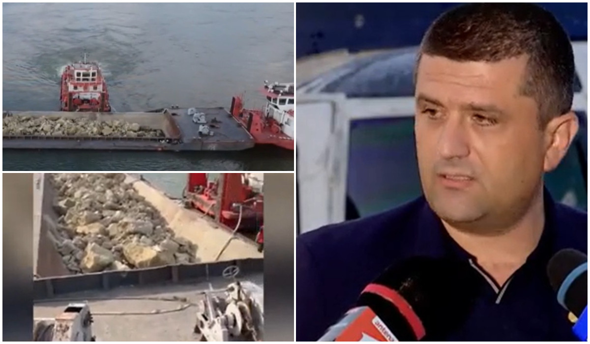 Operaţiunea de scufundare a primelor 2 barje, încheiată. Explicaţia lui Radu Miruţă pentru amânările repetate