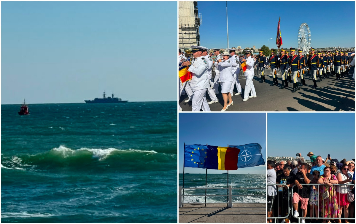 Bolojan, huiduit la Ziua Marinei. Nicușor Dan nu a venit deloc. 10.000 de oameni au urmărit parada militară