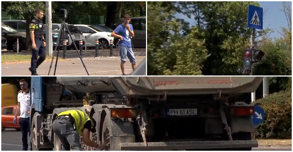 Copilul de 8 ani, mama și bunica, loviți de un camion în Capitală erau pe trecere. Șoferul spune că avea verde