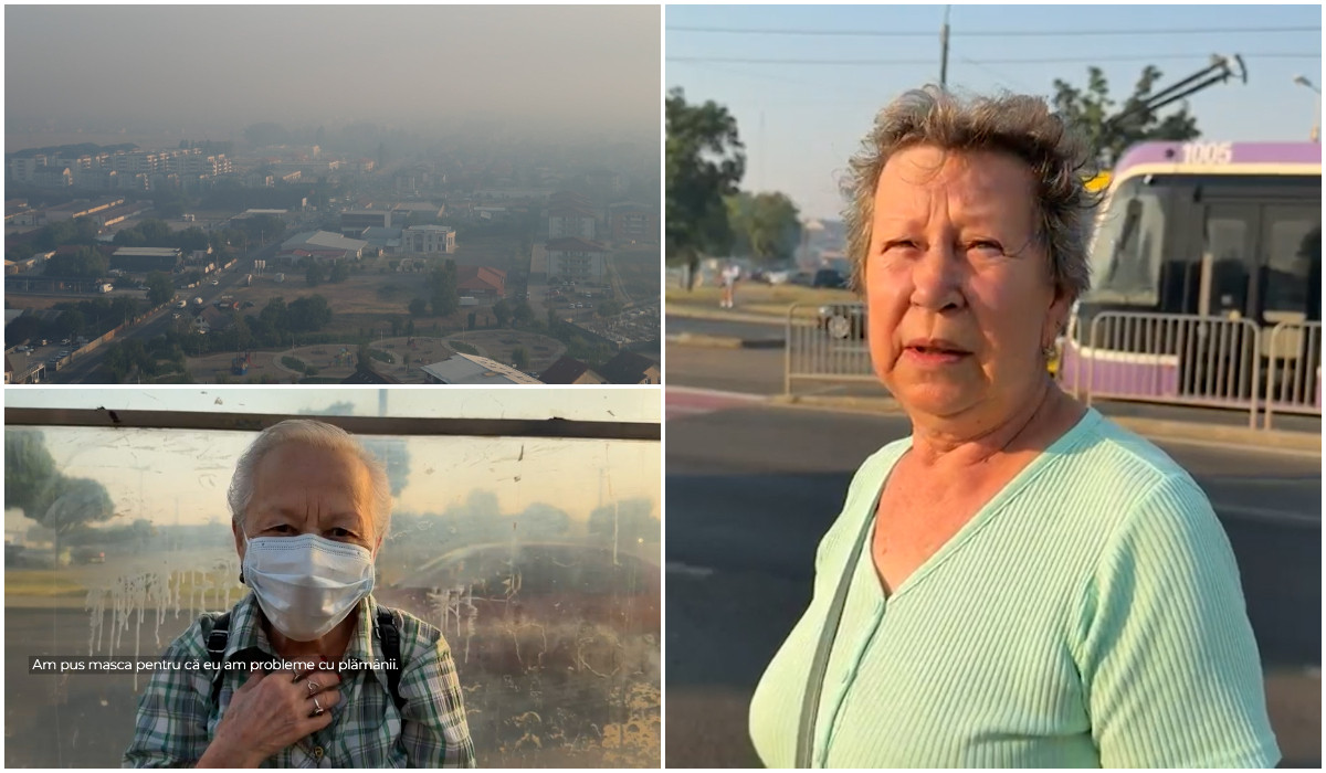 "Mă sufoc". Mărturiile timișorenilor, după ce fumul incendiilor din Serbia a cuprins tot orașul