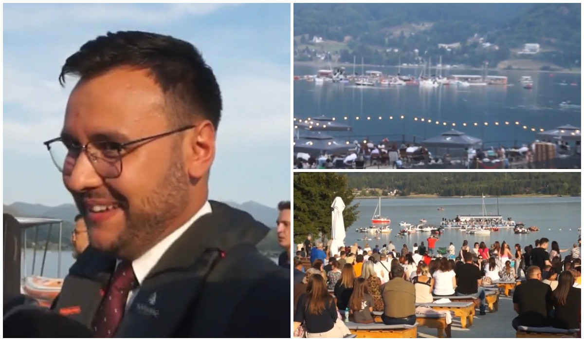 Concert de muzică clasică, pe lacul Colibița. Sute de oameni au asistat la spectacol: "E o experiență unică"