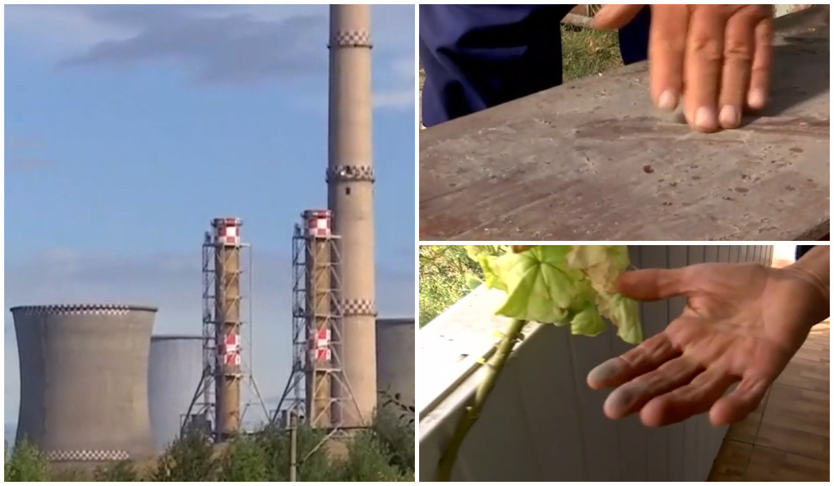 Poluare extremă în Oltenia. Nor de cenușă, purtat de vânt până în casele oamenilor. Aerul e greu de respirat