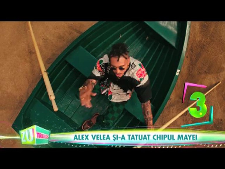 Alex Velea și-a tatuat chipul Mayei