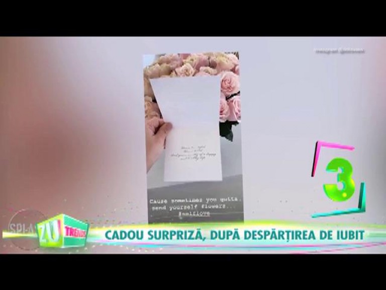 Cadou surpriză, după despărțirea de iubit