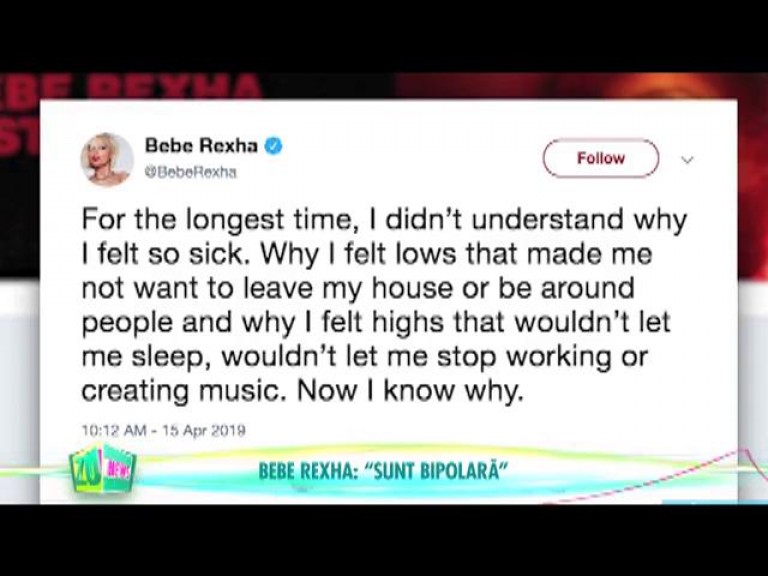 Bebe Rexha: "Sunt bipolară"