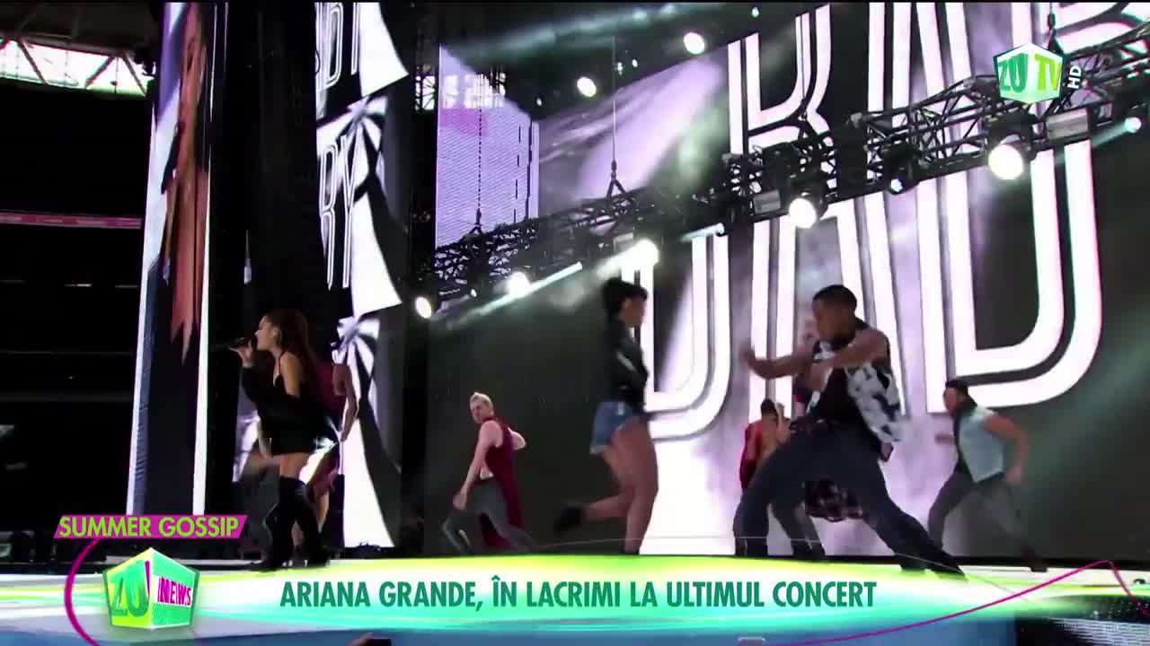 Ariana Grande, în lacrimi la un concert